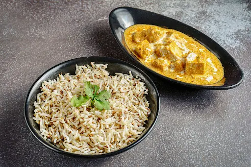 Matar Paneer With Jeera Rice Combo