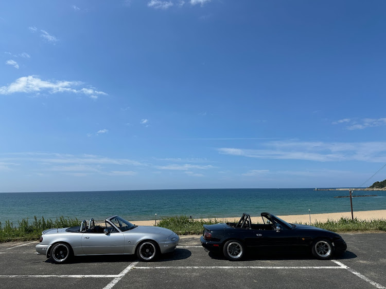 ロードスターの丹後半島一周・フォロワーさんのアテンド❣️・M2カッコいい💕・海が美しい😍・シャインマスカット&梨に関するカスタム事例の投稿画像2枚目