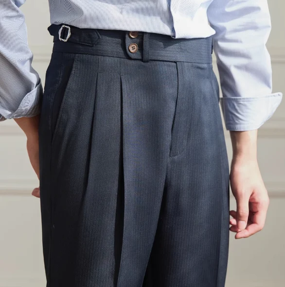 Title 5, Dames Business Pantalon met Hoge Taille, Effen ...