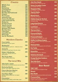 The Local menu 8