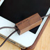 A lasso-like wooden cellphone strap