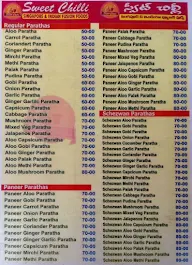 Paratha Wala menu 2