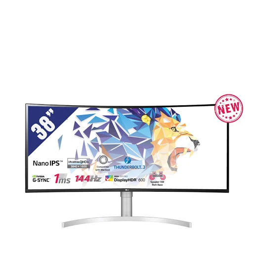 Màn hình LCD LG 38" 38WN95C-W (3840 x 1600/IPS/144Hz/1 ms/FreeSync, G-Sync compatible)