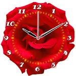 Cover Image of Скачать Rose Flower Clock 1.1 APK