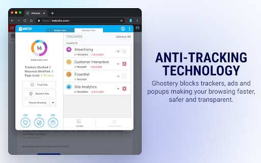 Ghostery Tracker Ad Blocker - Privacy AdBlock