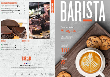 Barista Coffee menu 