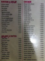 Hotel Ritz menu 1