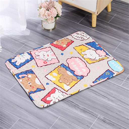 Pet Cooling Mat Summer Pad Puppy Mat for Dog Cat Breathable Blanket Cat Ice Pad Washable Sofa Car Pet Self Cooling Dog S