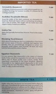 13th Cup Tea Lounge menu 1