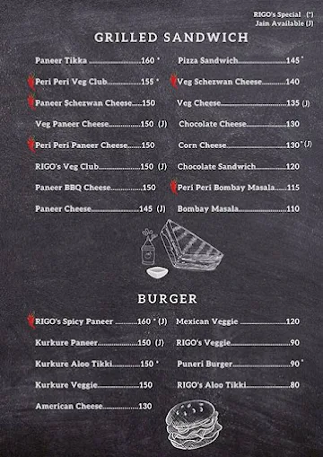 Go Rigo Go menu 