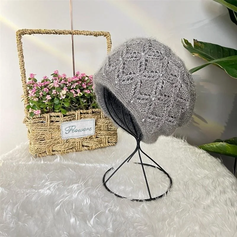 Damen Squirrel Plüsch Hut mit Garn-Pile, kuschelig warm, ideal für kalte Tage, ein süßes Geschenk für Frauen im Winter.