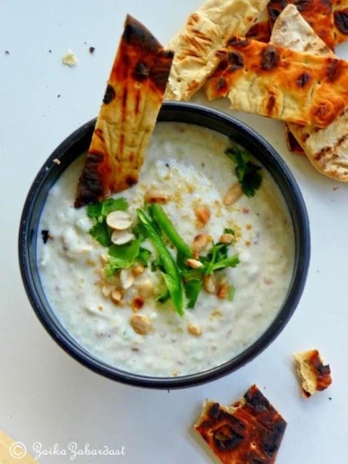 Click Here for Recipe: Eggplant Dip/Raita - My Family Recipe