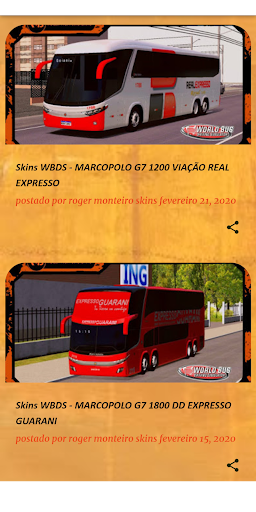 Skins World Bus Driving  Simulator