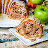 Thumbnail For Slice Of Granny Smith Apple Bundt Cake On A Plate.