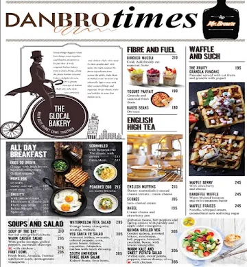 Danbro Bakery menu 