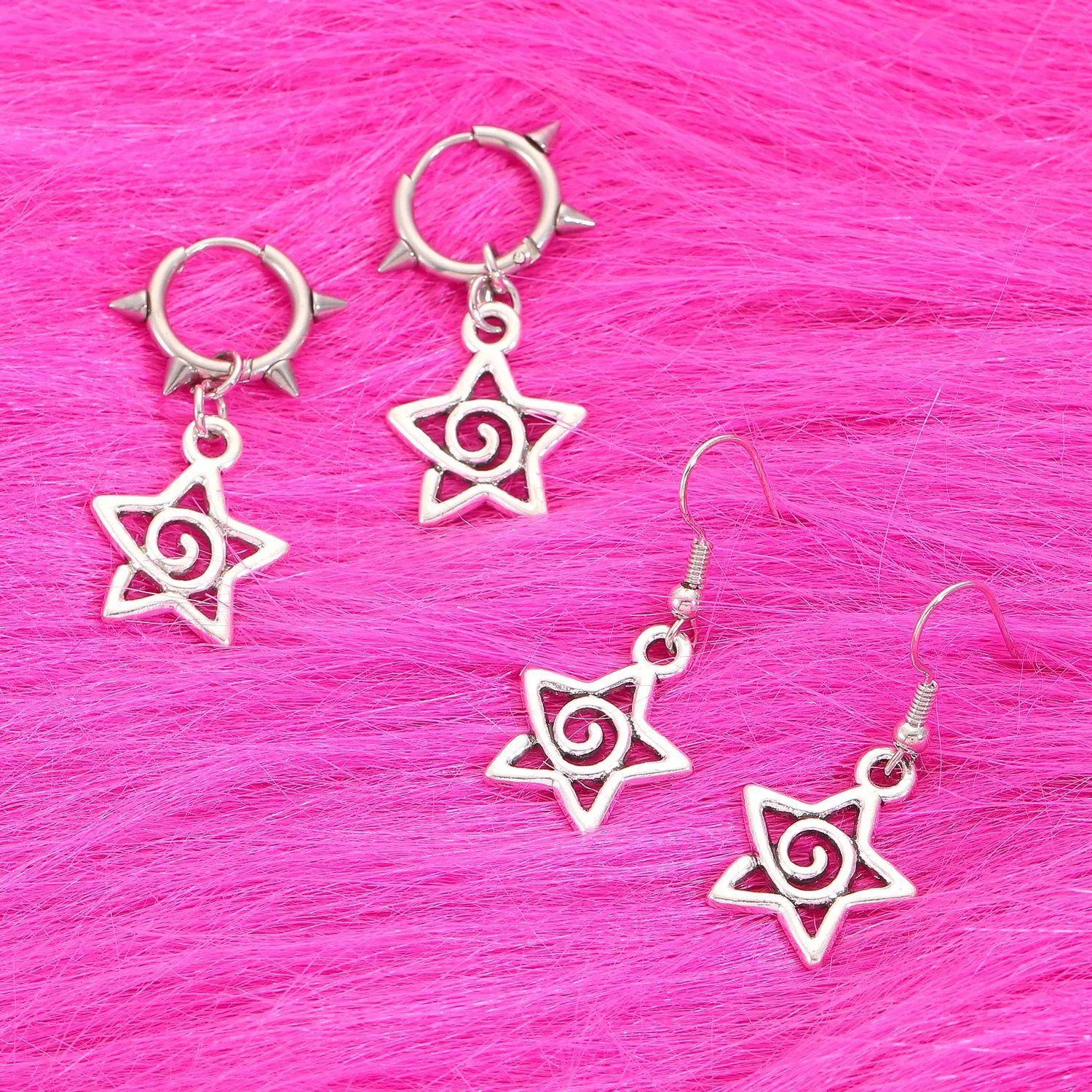 Title 15, Boucles doreilles gothiques mignonnes avec nœu...