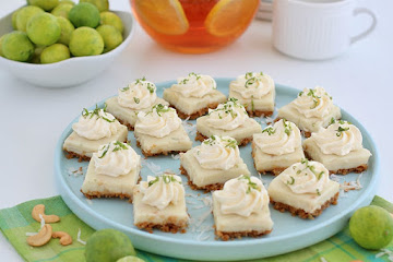 Key Lime Coconut Cashew Bars