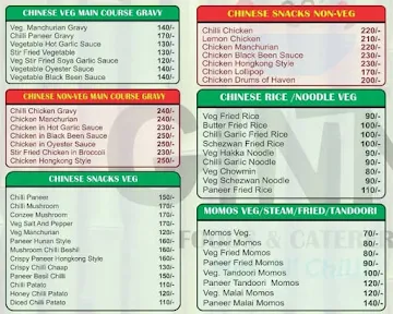 Ginni Foods & Caterings menu 