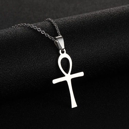 Title 5, Stainless Steel Cross Necklace for Men Women Pe...