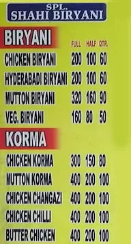Shahi Muradabadi & Hyderabadi Chicken Biryani menu 1