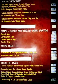 Pinto's Cafe menu 1