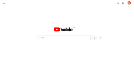 Minimal YouTube Homepage