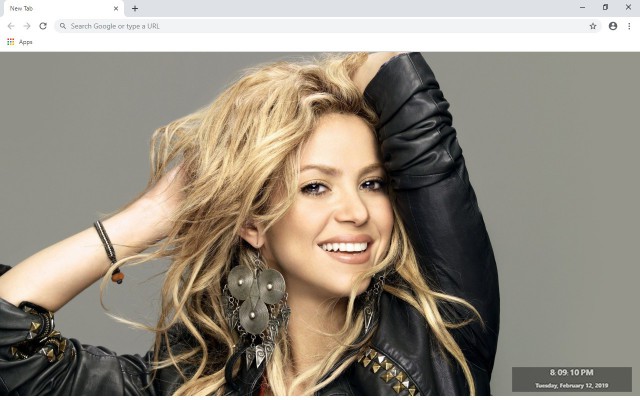 Shakira New Tab & Wallpapers Collection