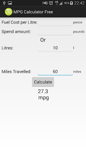 Basic MPG Calculator