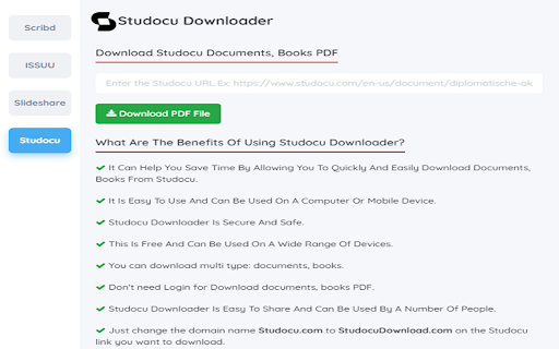 Scribd, Issuu, Studocu Downloader