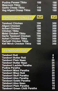 Allahabadi Zaika menu 1