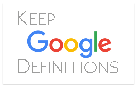 Keep Google Definitions small promo image