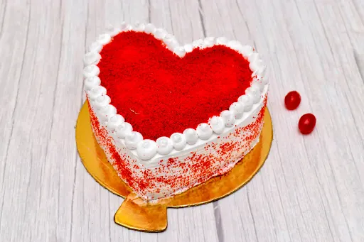 Red Velvet Heart Shape Cake