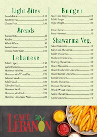 Cafe Lebanon menu 2