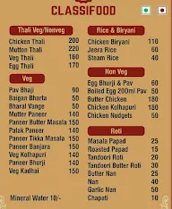 Classifood Traditional Taste menu 1