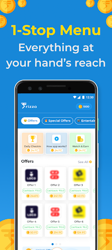 Screenshot Money earning app Frizza