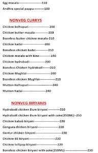 Andhra Spicy House menu 4