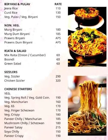 Panchtara Restaurant & Bar menu 