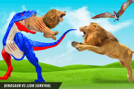 Screenshot Lion vs Dinosaur Animal Fight