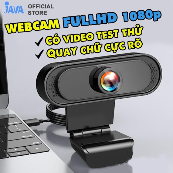 [Quay Chữ Cực Rõ] Webcam Máy Tính Fullhd 1080P Rõ Nét - Thu Hình Cho Máy Tính, Pc, Tv, Để Bàn - Rõ Nét - Chân Thực