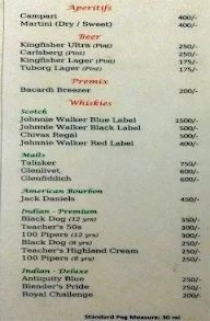 Madhushala- KK Royal Hotel menu 2