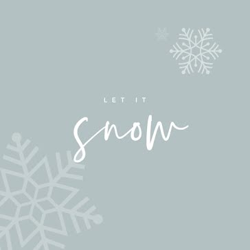 Let It Snow - Instagram Post template