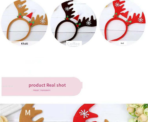 Title 6, New Exquisite Christmas Flannel Big Antler Head...