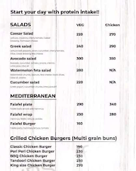 Ellipsa Health Lounge menu 1