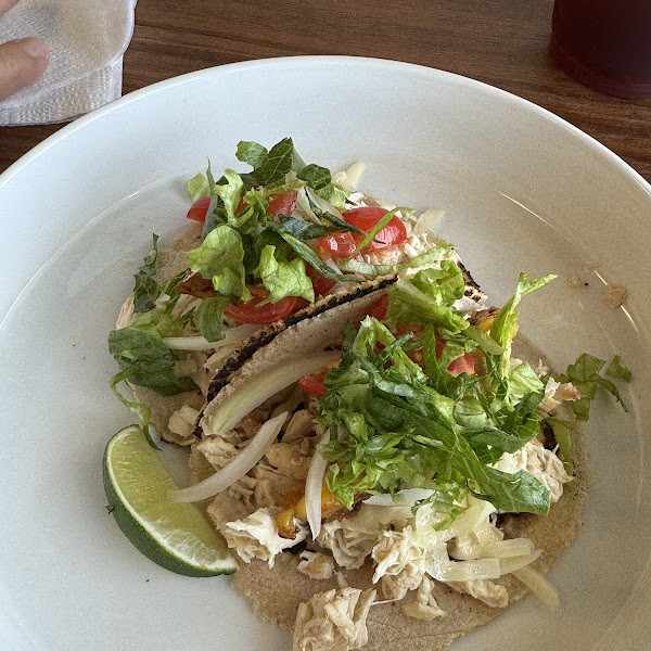 Cassava Flour Tacos with all ingredients.