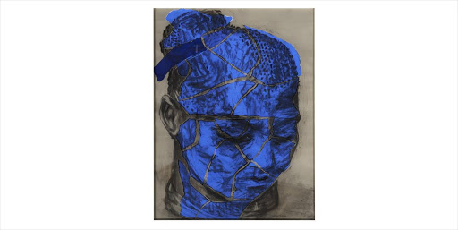 William Kentridge"Tête de femme bleue" circa 1997