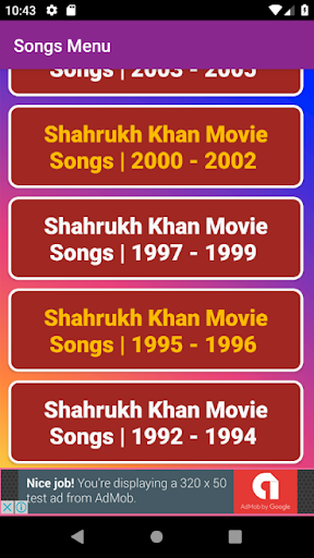 All Bolly Hits Shahrukh Khan Hindi Video Songs