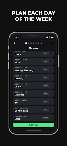 Screenshot Daily Routine Planner