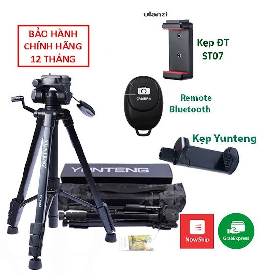 Chân Máy Ảnh Tripod Yunteng Vct - 668 Cho Dslr, Máy Quay, Điện Thoại