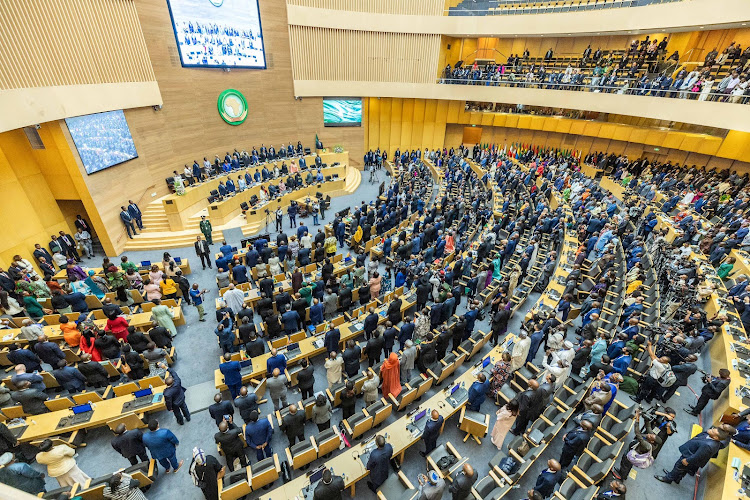 The opening ceremony of African Heads of States and Government at the AU headquarters in Addis Ababa, Ethiopia on February 17, 2024.