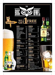 The Big Owl menu 8